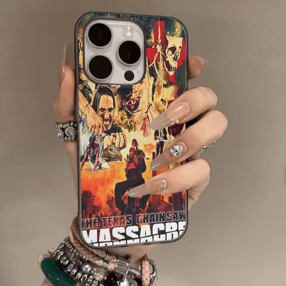 

T-Texas Chainsaw Massacre Movie Soft Corrugated Phone Case For IPhone 11 12 13 14 15 16 17 Pro Max Plus Pro Shockproof Cover iPhone 17 Air