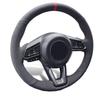 Car Steering Wheel Cover For Mazda MX-5 Ized Hand Sewn Diy Black Leather Automobiles Interior Accessory Decoration