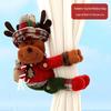 Knitted Santa Claus Curtain Holder Pendant for Christmas Decorations in Hotels