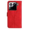 For Xiaomi 15 Pro Case PU Leather Flip Phone Cover Skin Touch Lines Imprint