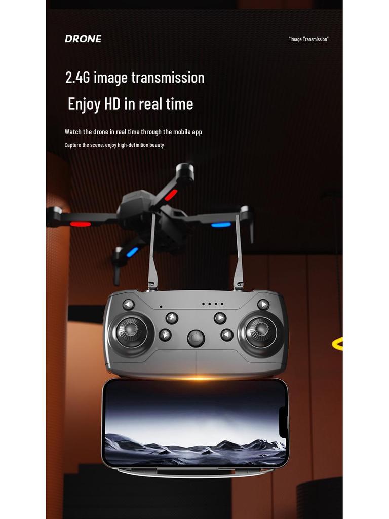 E88 Mini Foldable Brushless Drone with Optical Flow & Remote Control for Aerial Photography