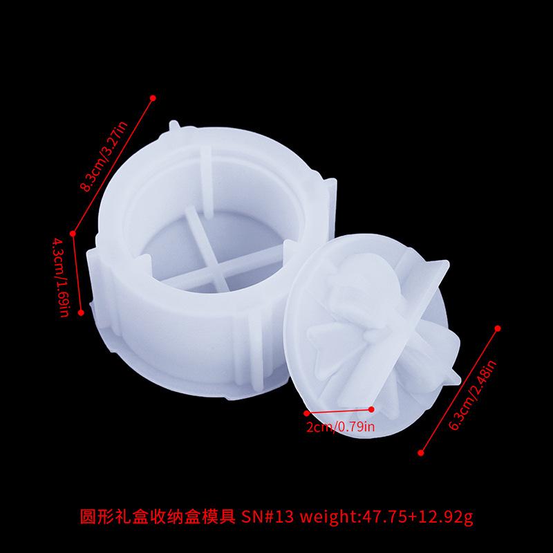 Matriță Gips Matriță Rășină Alimentară Matriță Cutie Cadou Crăciun Ușor de Îndepărtat Pentru Proiecte DIY Soluție de Depozitare Fabricare Lumânări