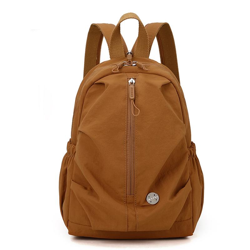 Pleated Lightweight Women's Multifunctional Backpack with Chest Bag – Minimalist and Versatile Design