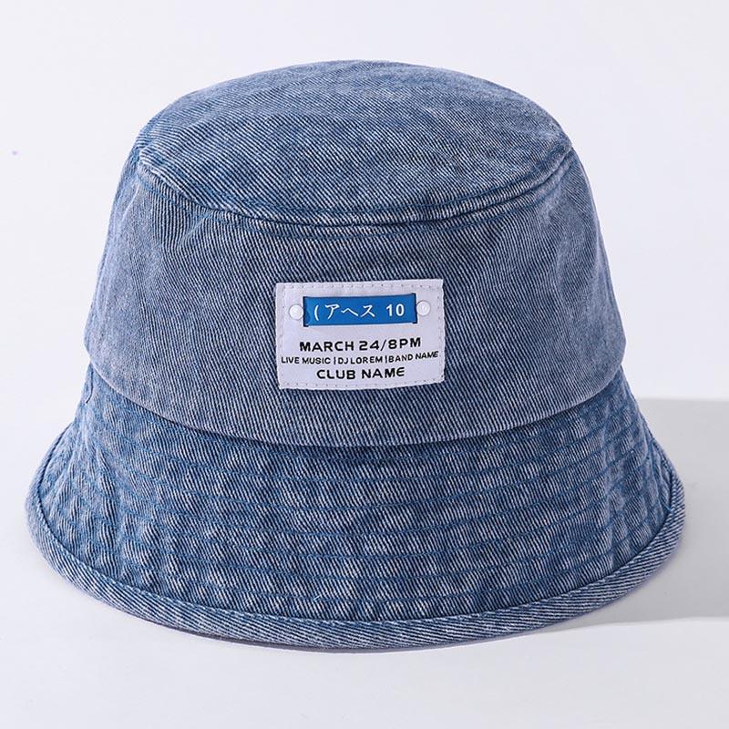 Spring2021 Neue flache Denim-Eimerhüte für Frauen und Mädchen, Vintage-Designer, kurze Traufe, Harajuku, Fischer-Beckenkappe, vier Jahreszeiten