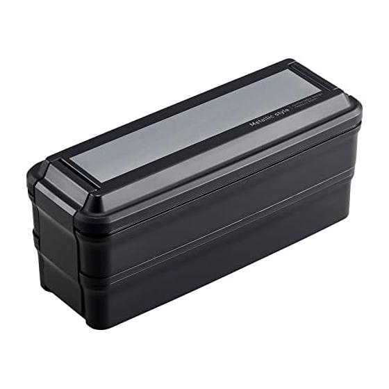 OSK Lunch Box Two Tiers Black BLW-38D
