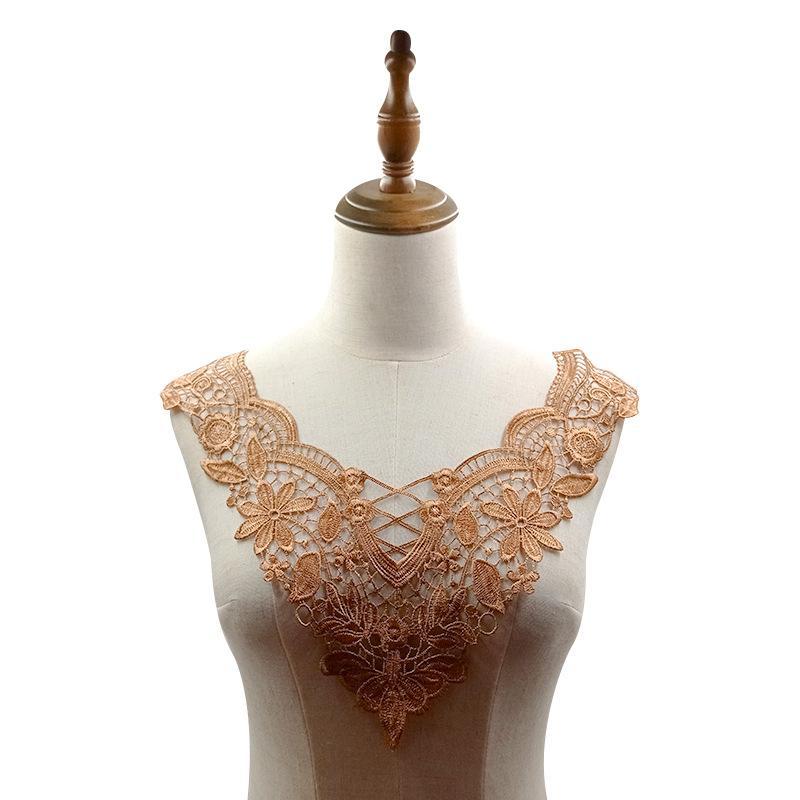 Cucito Fai da Te Materiali Fatti a Mano Decorazione Scollatura Ricamo di Pizzo Collo Accessori per Abbigliamento