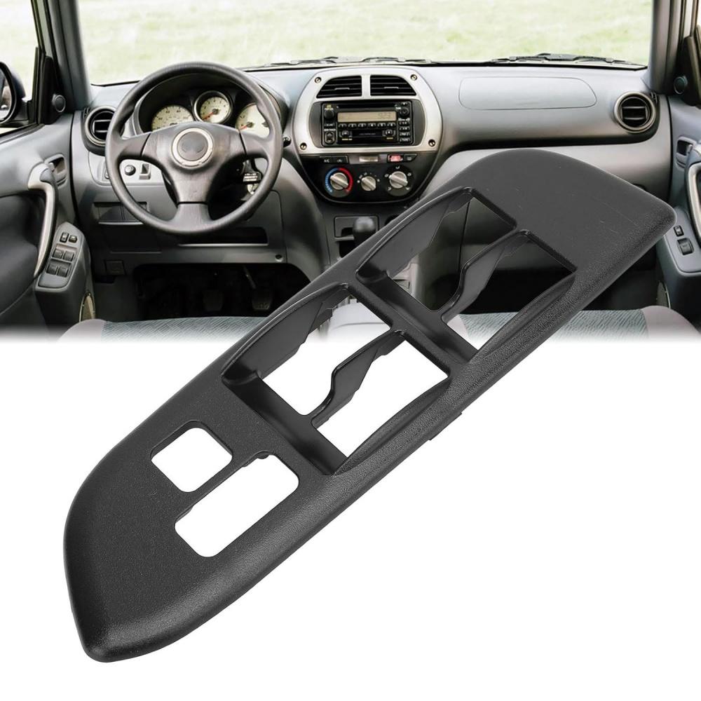 Car window lift switch panel for Toyota 74232-42080 black