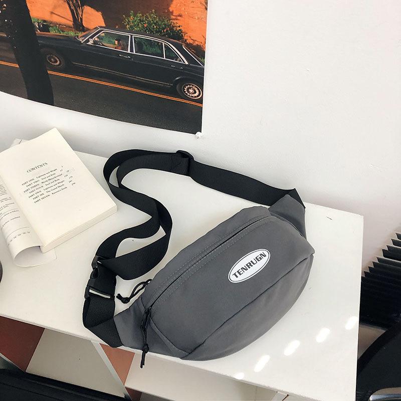 Japanese Trendy Messenger Bag Outdoor Simple Waterproof Breast Bag Trendy Men'S Bag Sports Mobile Phone Fanny Pack