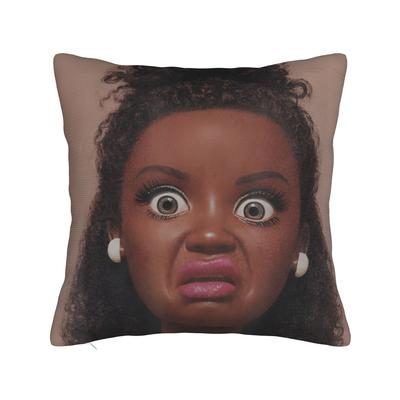 Decorative Pillowcases Disgusted Face Meme Doll Babe Merch Chair Throw Pillow Case Cover Zippered Multiple Sizes