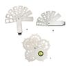 Portable Sturdy Stainless Steel Fan Gauge for Quick and Accurate Diamonds and Gemstones Measurements Casual Use