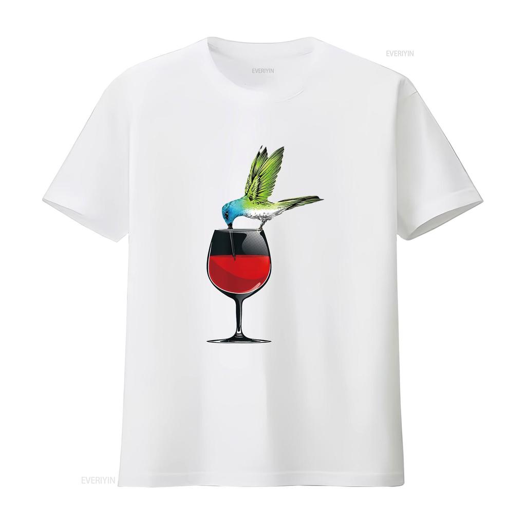 Cute Hummingbird Design For Women Lover T Shirt vintage Washed Unisex Soft Comfortable designer clothes Top For Everyday Wear