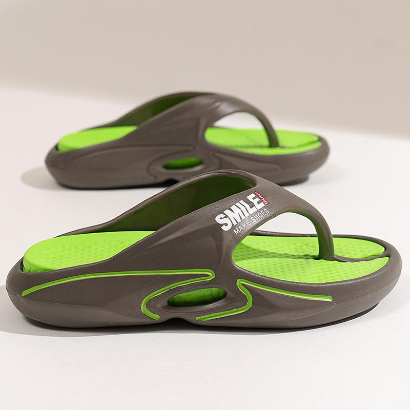 Massage-Zehensandalen für Herren Sommer Atmungsaktive Strandschuhe Sandalen Herren Luxus-Zehensandalen Atmungsaktiv Plus Übergröße Herren Hausschuhe 46 41-42 green