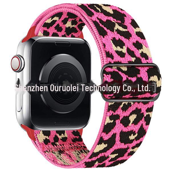 Adjustable Elastic Nylon Band with Sliding Buckle for Apple Watch iWatch7