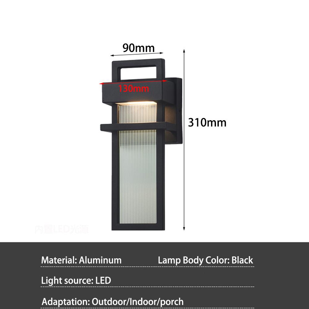 

Современные светодиодные водонепроницаемые настенные светильники для освещения балконов, коридоров, дворов, входов в виллы, настенные светильники, светильники Cold White