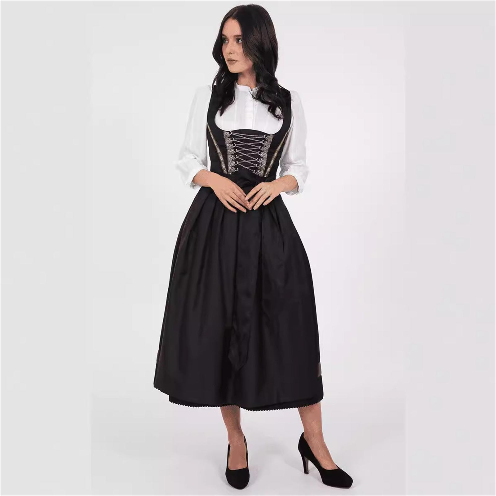 Tradicionāla Oktoberfest kleita sievietēm Dirndl kostīms