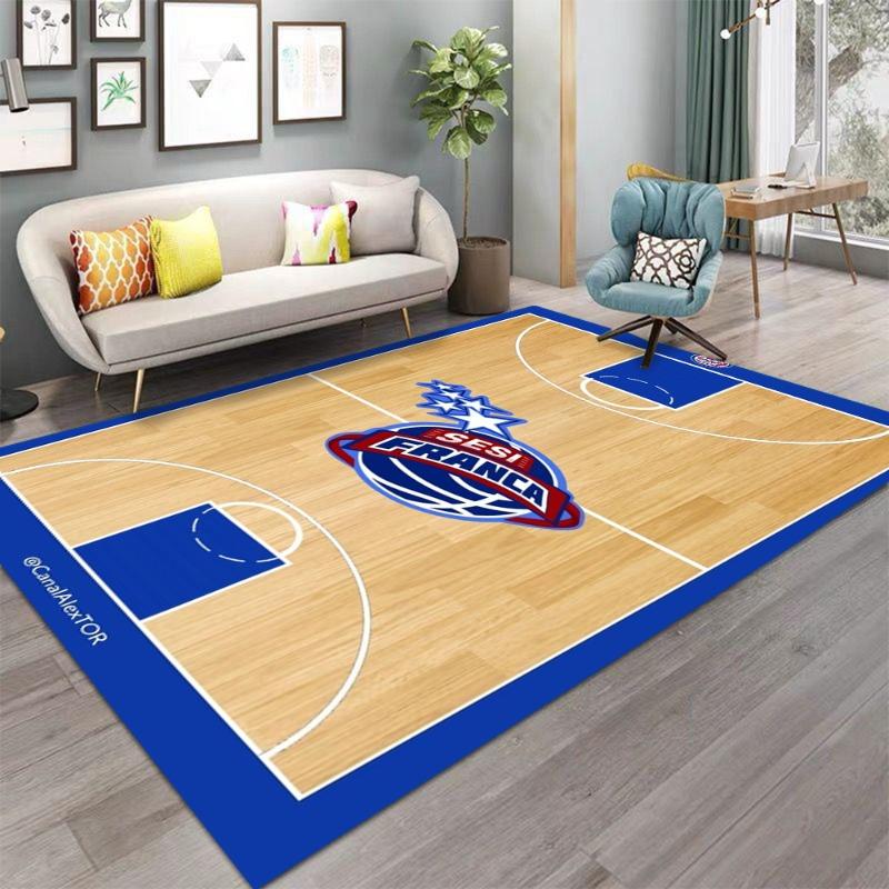 Basketball Court Carpet Boy's Room Area Rug for Living Room Home Sofa Table Crawling Carpet Anti Slip Floor Mat