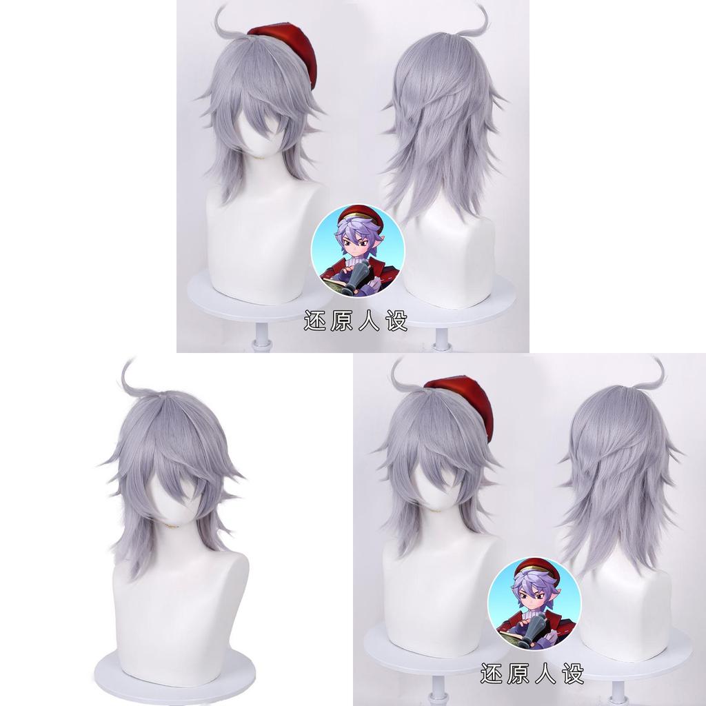 Roco Kingdom Enzo Cosplay Wig Short Hair With Hightemperature Silk For Cosplay Enthusiasts