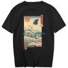 Wolf Prinzessin Ukiyo T-Shirt Unisex Sommer Lässig Unisex Kleidung Retro Kurzarm T-Shirts Muster Vintage Oberteile Anime Sportbekleidung