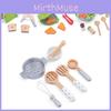 Wooden Kitchen Toy Set For Kids Pretend Play With Diy Cooking Accessories For Boys And Girls