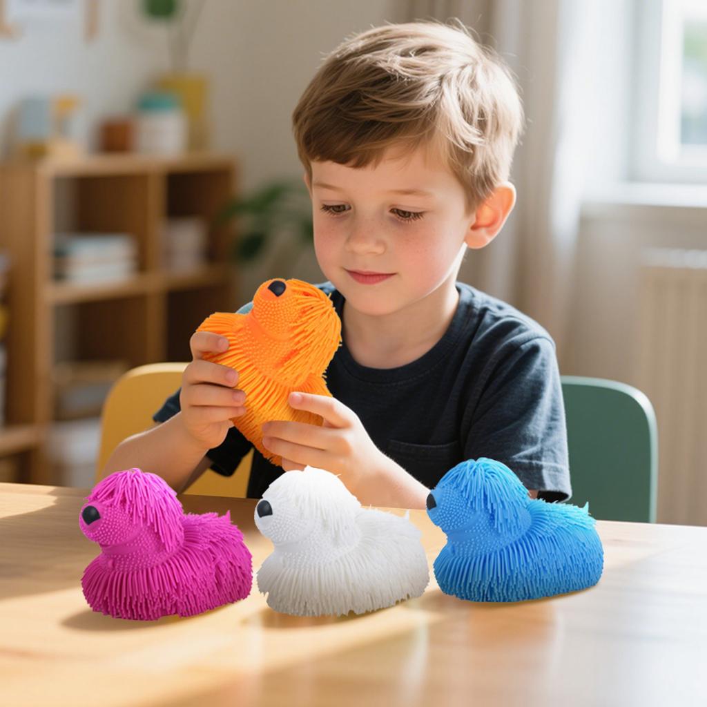 Soft Plush Dog Toy Filled With For A Fun, Bouncy, Soft And Comfortable Experience That Relieves Anxiety.