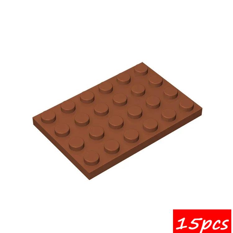 15PCS Compatible Assembles Particles 3032 4x6 DIY Building Blocks Thin Figures Bricks Assembly Educational Toys For Kids Gifts
