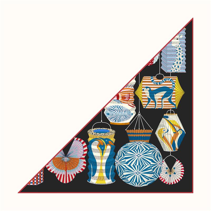 POBING Silk Scarf Women Horse Head Triangle Scarves Head Echarpes Silk Foulards Femme Wraps Beach Shawls Bandana Lady Hijab