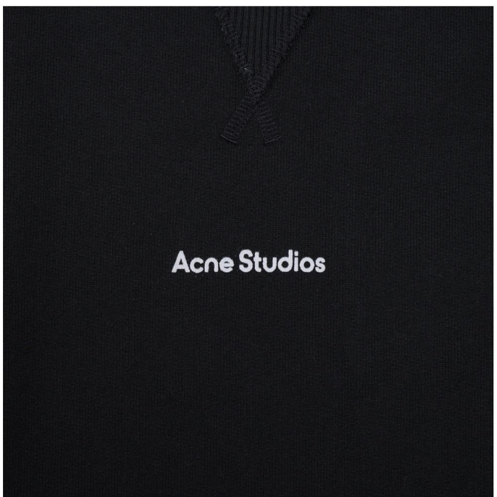 Acne Studio Bi0138 Black Stamp Logo Men S SweatShirt
