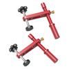 2PCS Bench Dogs Clamp 19mm Red Color Adjustable MFT Table Hold Down Clamp for Woodworking