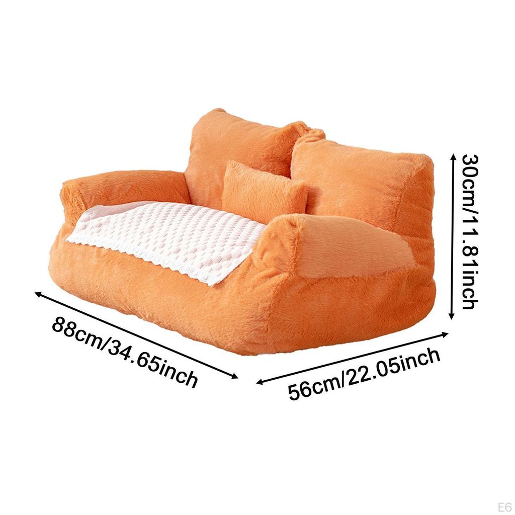 Cat Sofa ,Pet Lounger ,Modern Kennel Nest ,Velvet Non Slip, Pet Couch Bed for Puppy All