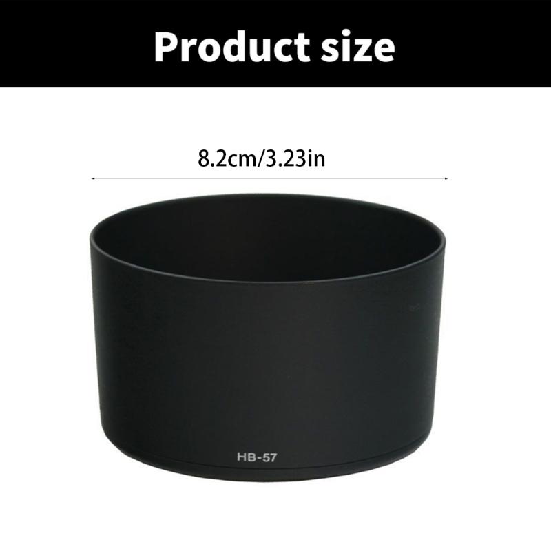 HB57 Black Lens Hood for 55-300mm 55-300 F4.5 5.6G HB57 Lens Shade Enhances Photography Lens Guard