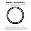 PU Leather Steering Cover Car Steering Wheel Cover Breathable Anti Slip For Renault Dacia Megane 2 Duster Logan Captur Clio Laguna 3 Fluence