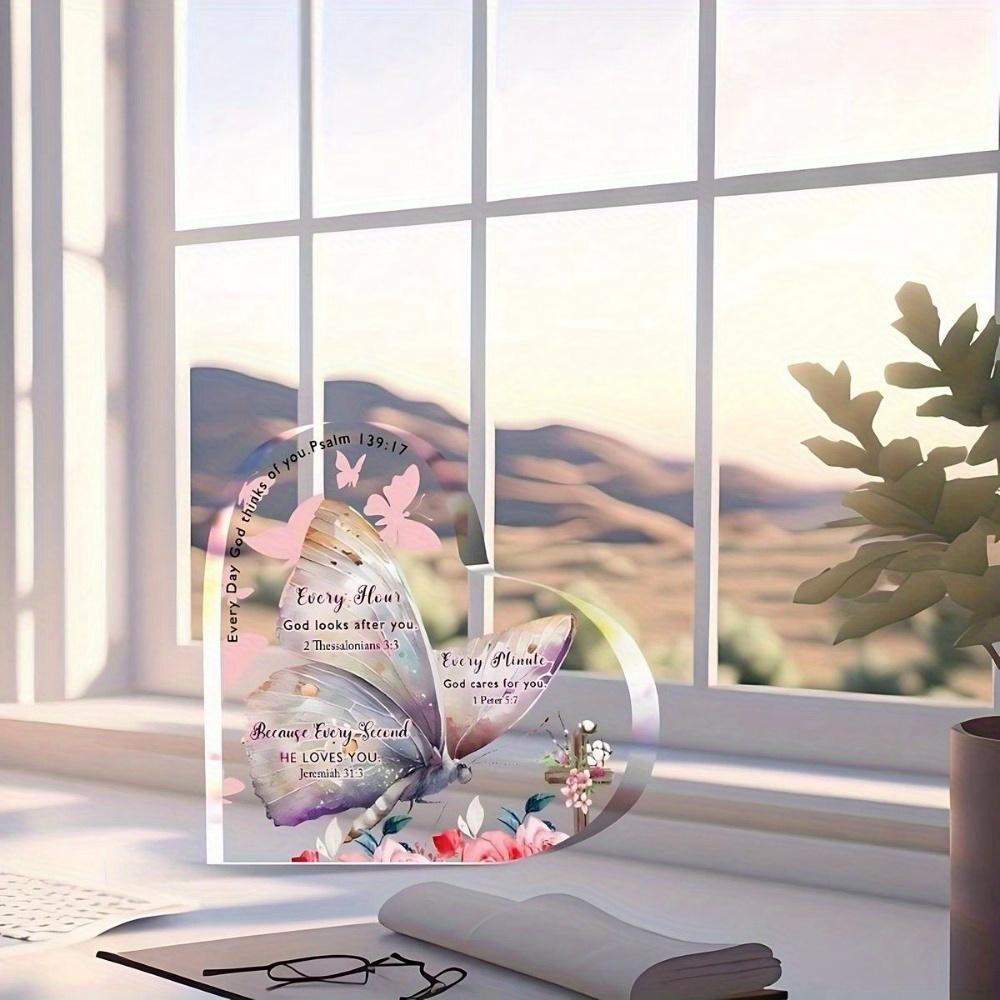 Christliche Schrift Herz - Inspirierendes Bibelvers Geschenk für Frauen & Freunde