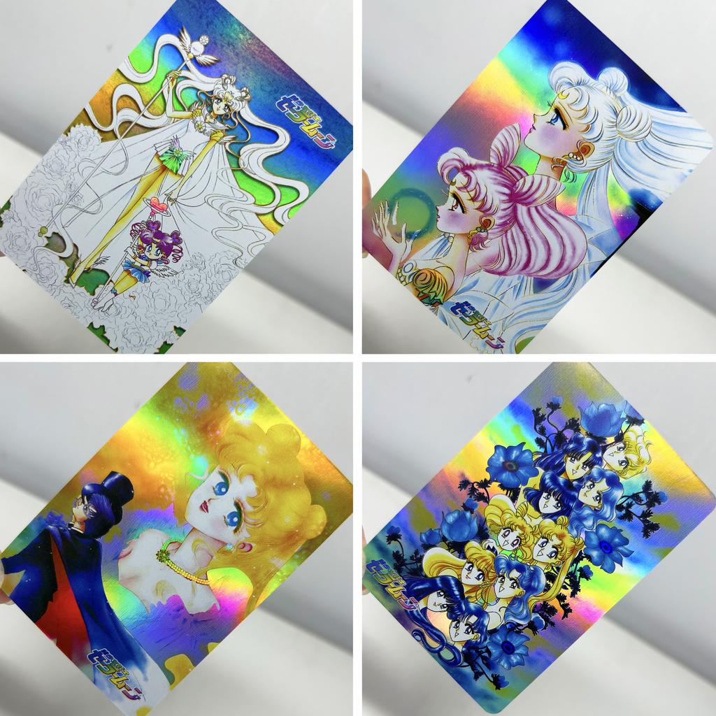 Diy 18pcs/set Sailor Moon Tsukino Usagi Self Control Collect Signature Trading Flash Card Anime Christmas Durable Gift