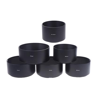 1Pieces 40.5mm 43mm 46mm 49mm 52mm 55mm 58mm 62mm Long Metal Lens Hood For Camera Lens Universal Sunshade Camera Accessories