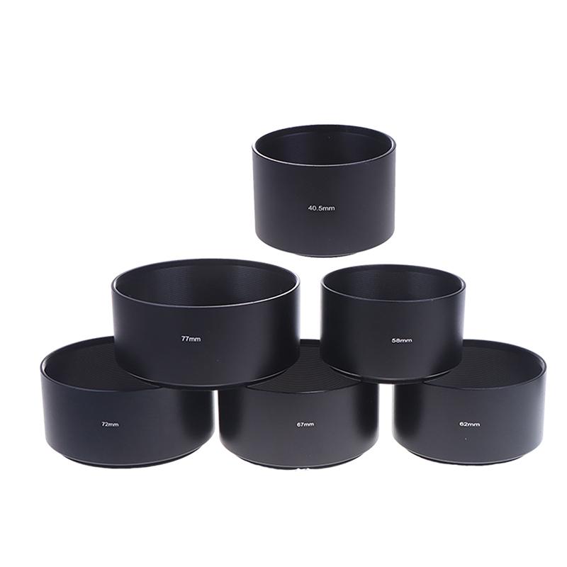 40.5Mm 43Mm 46Mm 49Mm 52Mm 55Mm 58Mm 62Mm 67Mm 72Mm 77Mm Long Metal Lens Hood For Camera Lens Universal Sunshade