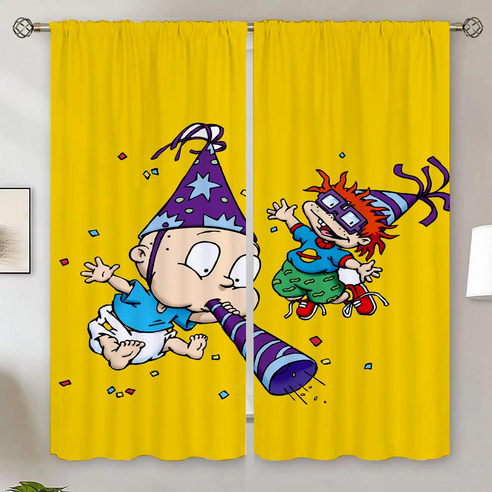 Rugrat Shade Curtain Tiebacks Blinds Blackout Bedroom Curtains 100% Window Roller Curtains for Doors Partition Tentacles Shades