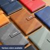 Exquisite Leather-Covered Notebook Set with Buckle - Customizable Student Diary