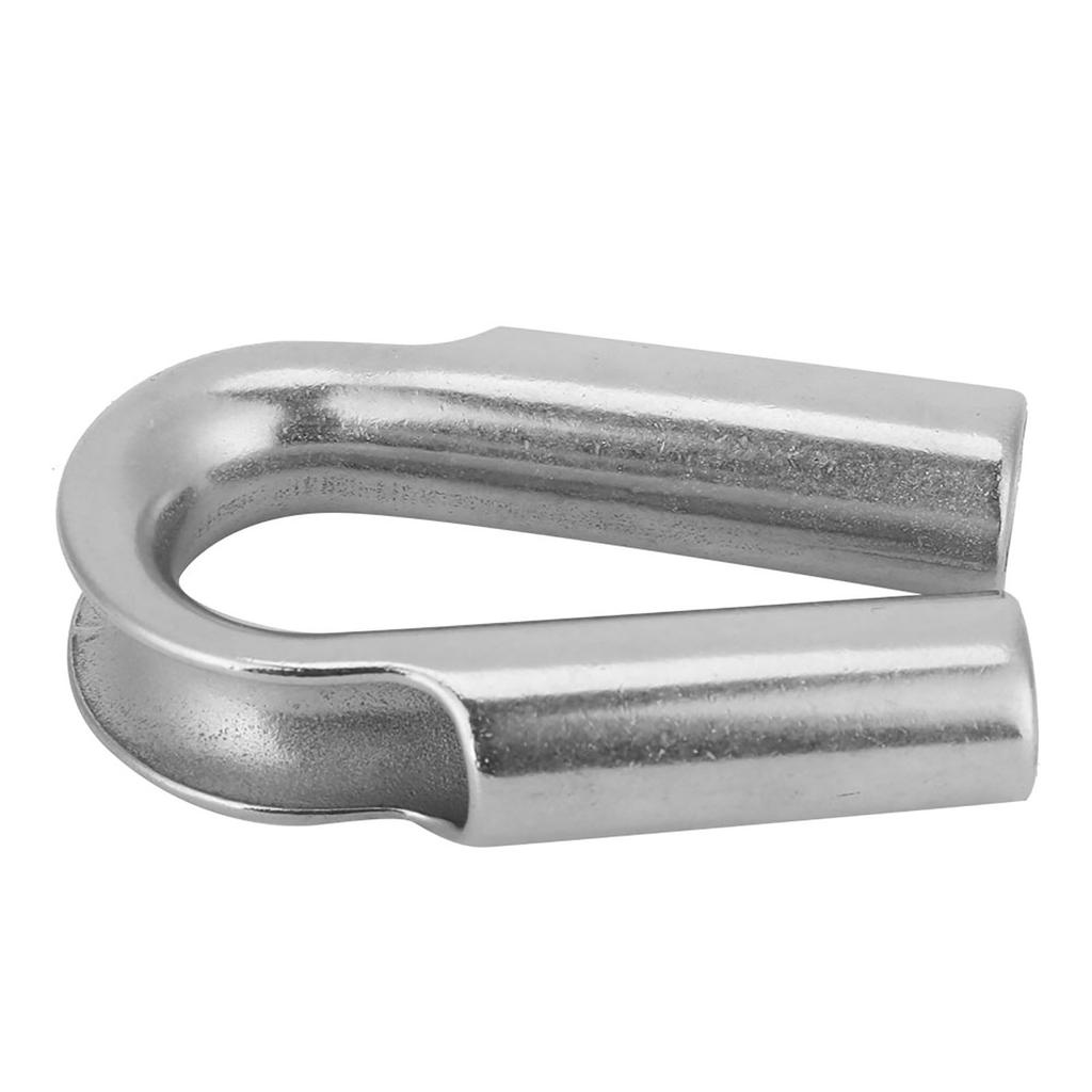 304 Stainless Steel Tube Thimble For Winch Rope Boating Accessories(6mm 2pcs)