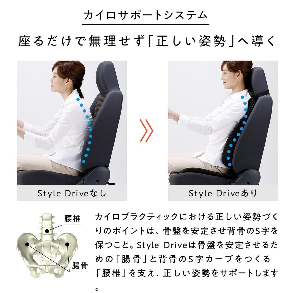 Style Drive Limited Edition MTG Car Seat Foam Seat Cushions with Pelvic Support Covers, (Black, Drive)