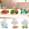 2026New Easter Candle Mold Cross-Border Bestseller Silicone Mold DIY Driving Bunny Electric Car Small Car Carrot Car Rabbit
