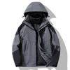 Unisex 3-in-1 Waterproof Windproof Outdoor Jacket With Fleece Liner Hiking Climbing Skiing Small Stature