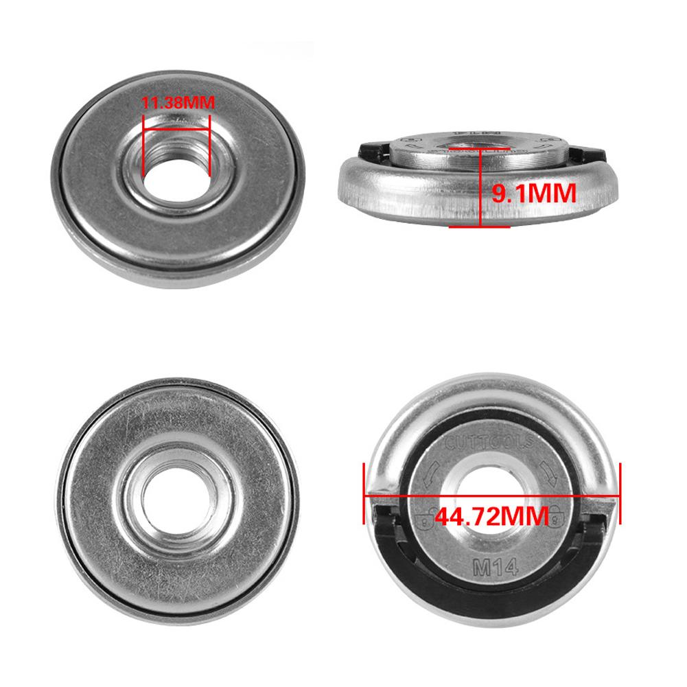 M14 Angle Grinder Quick Release Self-Locking Grinder Pressing Plate Flange Nut Power Chuck For Angle Grinder Clamping Flange