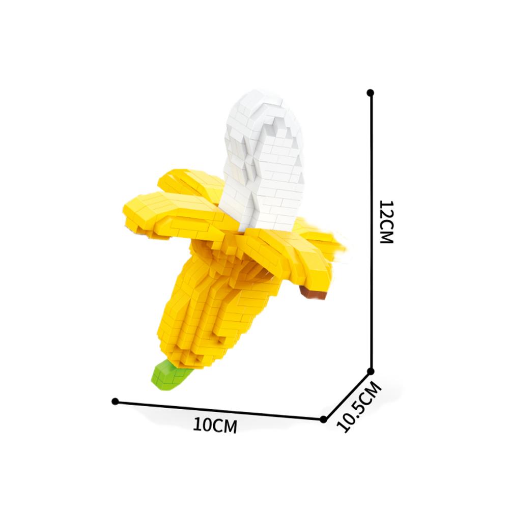 Fun Fruit 3D Micro Mini Building Block Toys, Cultivate Logical Thinking, Eco Friendly ABS Material, Children's Birthday Gifts