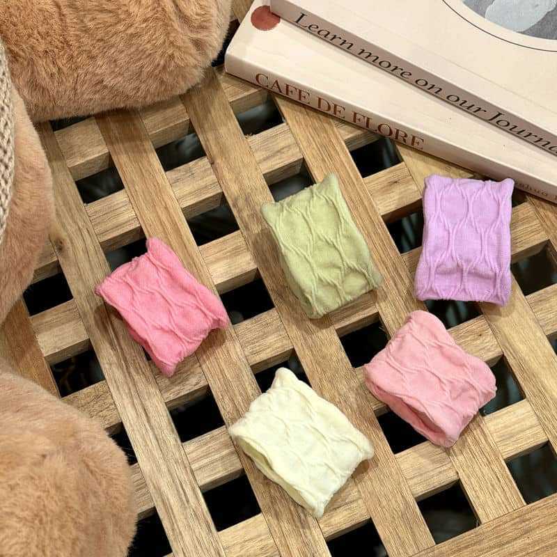 10PCS High Elasticity Durable Hair Tie Korean Style Large Rubber Band High End Fabric Headband Versatile High Ponytail Headband