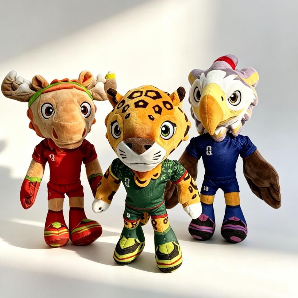 2026 US-Canada-Mexico World Cup Mascot Plush Toy Peripheral Doll Hercules Cup