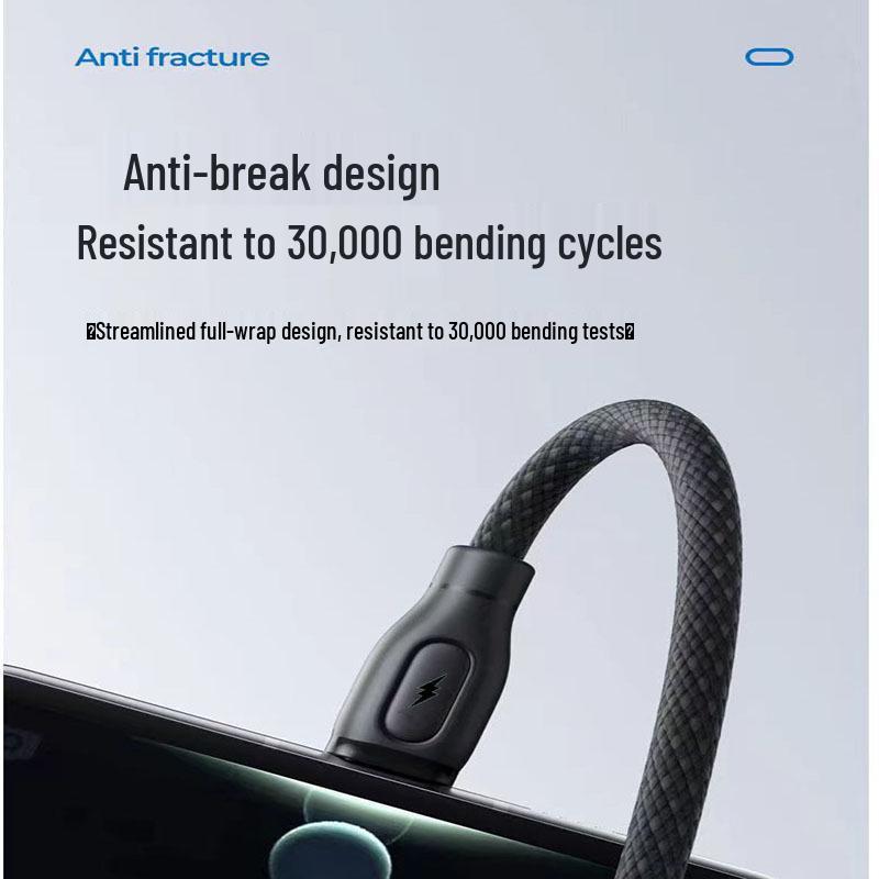 120W USB Type-C Fast Charging Cable for Huawei, Vivo, Oppo, Xiaomi - 10A Compatible