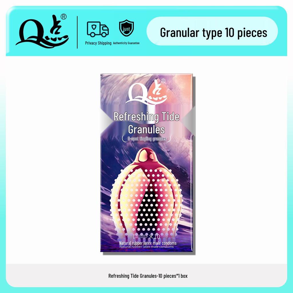 Q Point Ultra-Thin Lubricated Condoms - 10 Count Moisturizing & Safe for Adult Family Planning