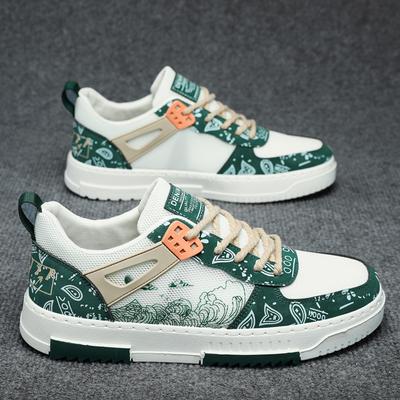 Spring 2025 New Men's Shoes Breathable Student White Shoes Trendy Versatile Lightweight Casual Board Shoes For Motorcycle