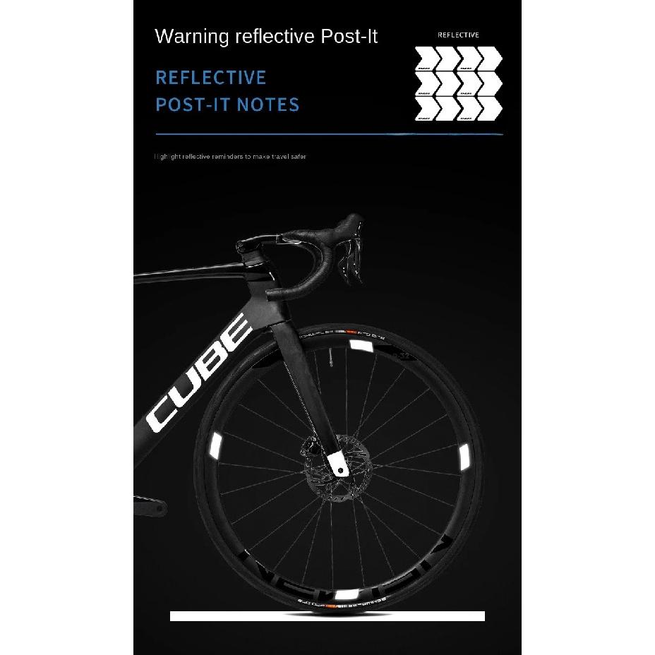 ENLEE 12pcs New Arrived Lightweight MTB Bicycle Wheel Rim Reflective Stickers Bike Rim Safety Reflector