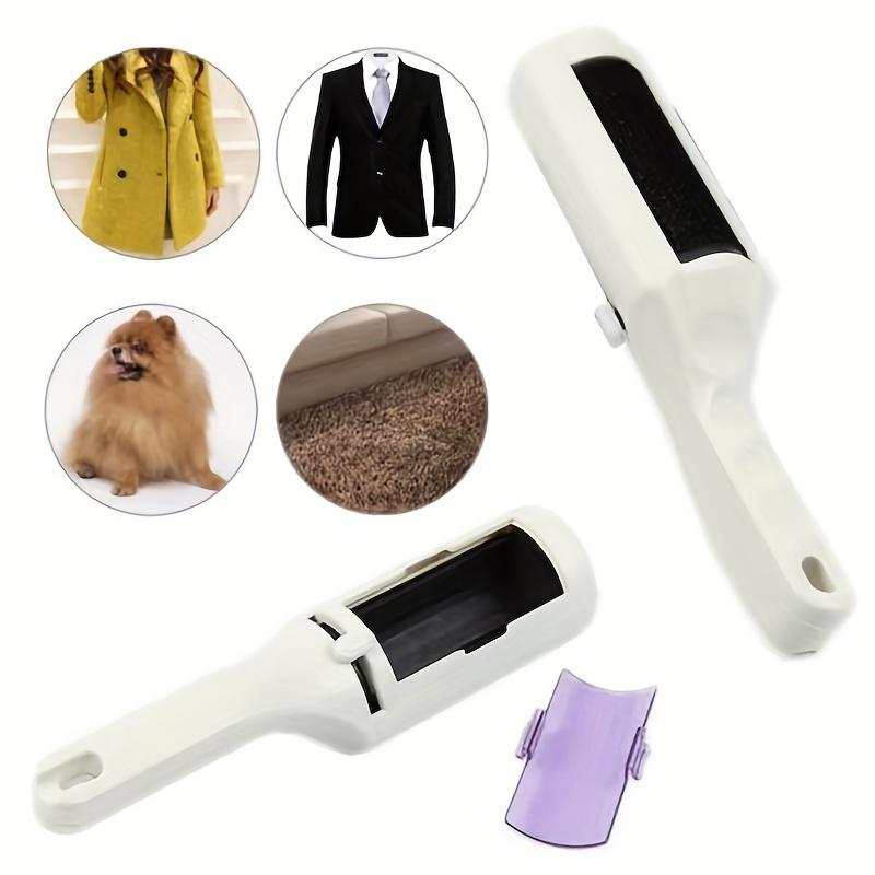 1pc Portable Pet Hair Remover Roller - Reusable Lint Brush for Dog & Cat Fur, Ideal for Furniture, Carpets & Clothes, Easy Clean-Up Tool